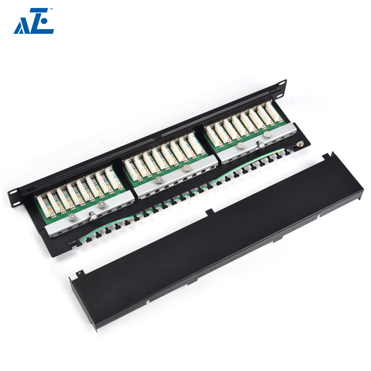 1u 24 Port Cat6 Shielded Ftp Patch Panel Aze 6256